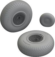 Eduard B-17F wheels rhomboid tread 1/48 Brassin for EDUARD (Special Order)