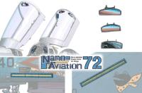FineMolds 1/72 Rear view mirror and Formation light for Jet fighter (Special Order)