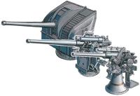 FineMolds 1/700 IJM 12 cm/45 AA Gun & 8 cm/40 AA Gun (Special Order)