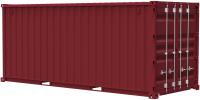 Fujimi 1/24 Snap Kit, 20ft Container (Maroon) (Special Order)