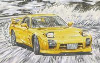 Fujimi 1/24 Initial D, FD3S RX-7 Mazdaspeed A-Spec Keisuke Takahashi Special Edition (w/Character Acrylic Stand) (Special Order)