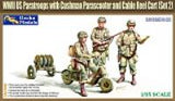 Gecko1/35 M53 Scooter Cushman w-RL-35 Cable Reel Cart Mod.1944 & US Paratroops. (Set 2) (Special Order)
