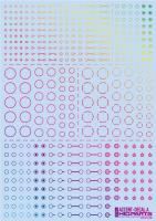 HiQ Parts Accent Decal A Foil Hologram Silver (1pc) (Special Order)