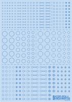 HiQ Parts Accents Decal A Indigo Blue (1pc) (Special Order)