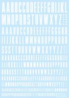 HiQ Parts CND Decal Alphabet White (1pc) (Special Order)
