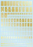 HiQ Parts CND Decal Number Gold (1pc) (Special Order)