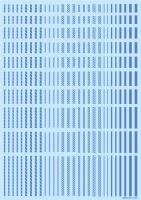 HiQ Parts Line Decal 2 Blue (1pc) (Special Order)