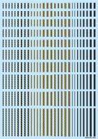 HiQ Parts Line Decal 02 Dark Gray-Yellow (1pc) (Special Order)