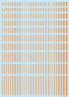 HiQ Parts Line Decal 2 Orange (1pc) (Special Order)