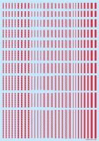 HiQ Parts Line Decal 2 Red (1pc) (Special Order)
