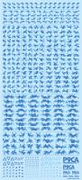 HiQ Parts Pixel Camouflage Decal 2 Blue (1pc) (Special Order)