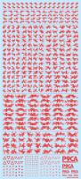 HiQ Parts Pixel Camouflage Decal 2 Red (1pc) (Special Order)