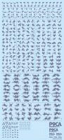 HiQ Parts Pixel Camouflage Decal 2 Marine Camouflage (1pc) (Special Order)
