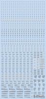 HiQ Parts 1/100 RB01 Caution Decal Gray & Orange (1pc) (Special Order)