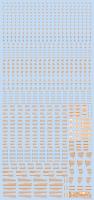 HiQ Parts 1/100 RB01 Caution Decal Orange & Gray (1pc) (Special Order)