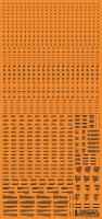 HiQ Parts 1/100 RB01 Caution Decal One Color Dark Gray (1pc) (Special Order)