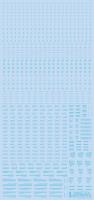 HiQ Parts 1/100 RB01 Caution Decal Pastel Blue (1pc) (Special Order)