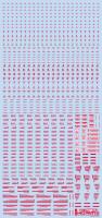 HiQ Parts 1/100 RB01 Caution Decal Red & Gray (1pc) (Special Order)