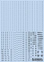 HiQ Parts 1/144 RB01 Caution Decal One Color Dark Gray (1pc) (Special Order)