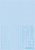 HiQ Parts 1/144 RB01 Caution Decal Pastel Blue (1pc) (Special Order)