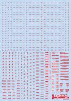 HiQ Parts 1/144 RB01 Caution Decal Red & Gray (1pc) (Special Order)