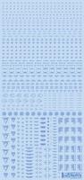 HiQ Parts 1/100 RB02 Caution Decal One Color Blue (1pc) (Special Order)