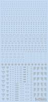 HiQ Parts 1/100 RB02 Caution Decal One Color Light Gray (1pc) (Special Order)