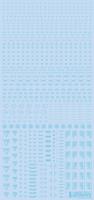 HiQ Parts 1/100 RB02 Caution Decal Pastel Blue (1pc) (Special Order)
