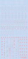 HiQ Parts 1/100 RB02 Caution Decal Pastel Pink (1pc) (Special Order)