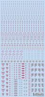 HiQ Parts 1/100 RB02 Caution Decal Red & Gray (1pc) (Special Order)