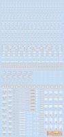 HiQ Parts 1/100 RB02 Caution Decal White & Orange (1pc) (Special Order)