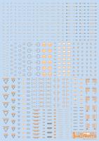 HiQ Parts 1/144 RB02 Caution Decal Orange & Gray (1pc) (Special Order)