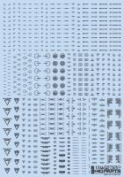 HiQ Parts 1/144 RB02 Caution Decal One Color Dark Gray (1pc) (Special Order)