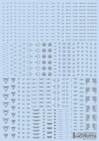 HiQ Parts 1/144 RB02 Caution Decal One Color Gray (1pc) (Special Order)