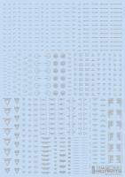 HiQ Parts 1/144 RB02 Caution Decal One Color Light Gray (1pc) (Special Order)