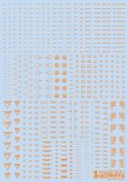 HiQ Parts 1/144 RB02 Caution Decal One Color Orange (1pc) (Special Order)