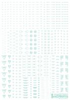 HiQ Parts 1/144 RB02 Caution Decal Pastel Mint (1pc) (Special Order)