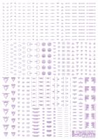 HiQ Parts 1/144 RB02 Caution Decal Pastel Violet (1pc) (Special Order)