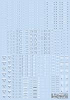 HiQ Parts 1/144 RB02 Caution Decal White & Gray (1pc) (Special Order)