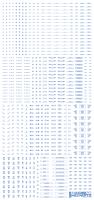 HiQ Parts 1/100 RB03 Caution Decal One Color Blue (1 pc) (Special Order)