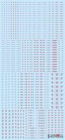 HiQ Parts 1/100 RB03 Caution Decal Red & Gray (1pc) (Special Order)