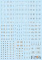 HiQ Parts 1/144 RB03 Caution Decals Gray & Orange (1 pc) (Special Order)