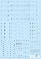 HiQ Parts 1/144 RB03 Caution Decals White & Gray (1 pc) (Special Order)
