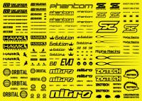 HiQ Parts Sponsor Logo Decal 01S Black (1pc) [Sale ends when item is out of stock] (Special Order)