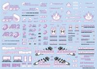 HiQ Parts Sponsor Logo Decal 02S Light Purple (1pc) [Sale ends when item is out of stock] (Special Order)