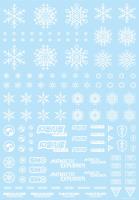HiQ Parts Snow Decal White (1pc) (Special Order)