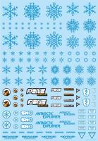 HiQ Parts Snow Decal Blue (1pc) (Special Order)