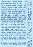 HiQ Parts TR Decal 3 Alphabet Blue (1pc) (Special Order)