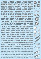 HiQ Parts TR Decal 3 Alphabet Gray (1pc) (Special Order)