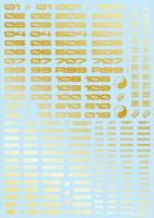 HiQ Parts TR Decal 3 Number Gold (1pc) (Special Order)